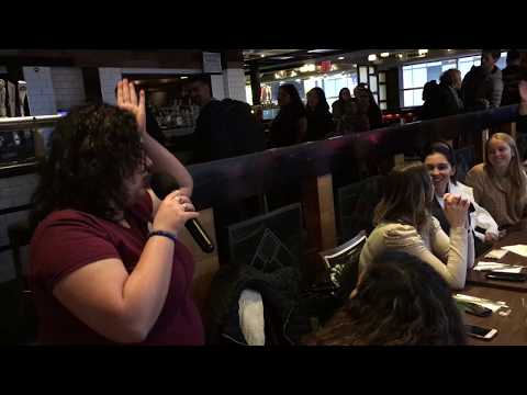 Gayle's Broadway Rose - Singing Waiters and Waitresses - Times Square, NYC - Dancing Queen Mama Mia