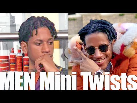 MEN Mini Twists | How I Style My Boyfriends Hair w/ Creme of Nature Video