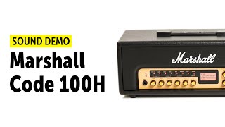 Video thumbnail for Marshall Code 100H Sound Demo (no talking) by Guitar Bonedo