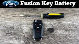 How To Replace 2013 - 2017 Ford Fusion Key Fob Battery - Change Replacement Remote Fob Batteries