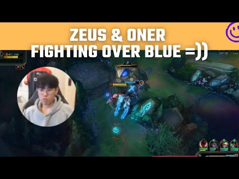 Zeus  & Oner fighting over blue =))) | T1 Stream Moments