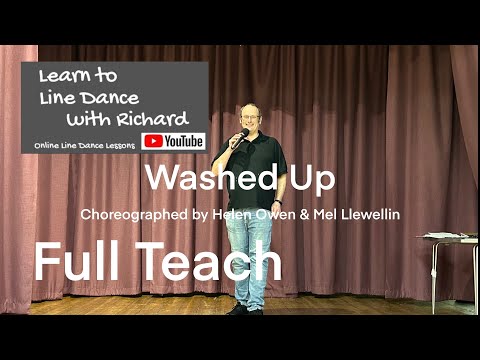 IMPROVER LINE DANCE LESSON 62 - Washed Up - Part 1 - Full Teach