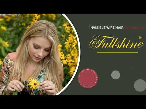 Full Shine 100% Human Hair Halo Extensions Blonde Highlights (#27/613)