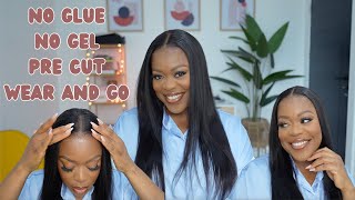 COMPLETELY GLUELESS + PRE EVERYTHING WIG FOR BEGINNERS🚫 No  ADHESIVE & 🚫No GEL Wig FT JESSIE'S WIG