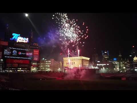 Detroit Tigers Comerica Park fireworks September 13 2019