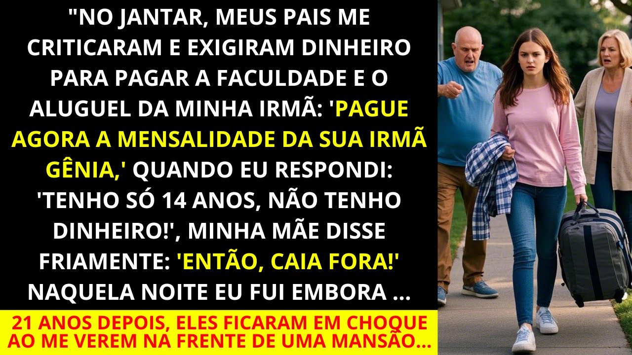 Meus pais me criticaram por não dar dinheiro para o aluguel da minha irmã! Mas, depois de 21 anos...