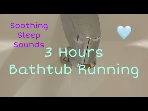 3 Hours Bathtub Running- White Noise- Up Close Faucet - Soothing Sounds for Sleep and Relaxation