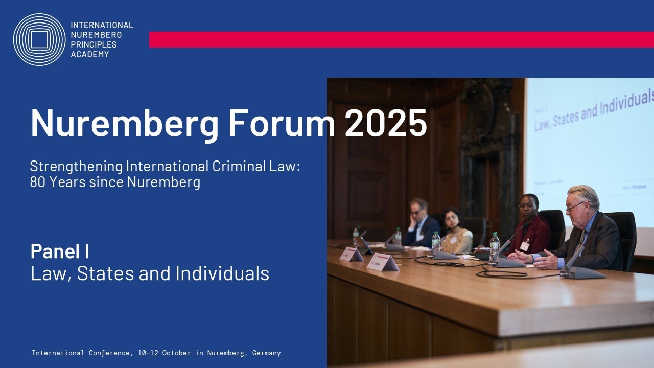 Nuremberg Forum 2025 – Panel I