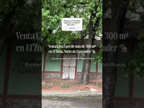 Casa Lote 300m² El Zulia, Norte de Santander | Zona central, ideal para construir vivienda o negocio