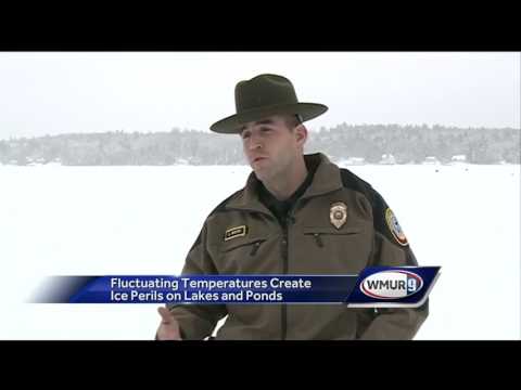 Ice ridges create dangerous conditions on lakes