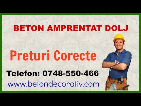 Beton Amprentat Craiova (Dolj)  - 0748-550-466 - Oferta de Pret