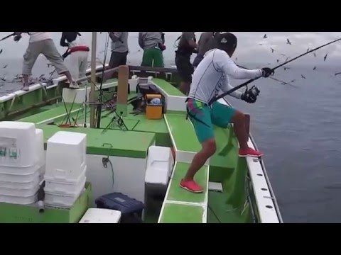 Okyanusta müthiş bir orkinos avı / İncredible Tuna Fishing