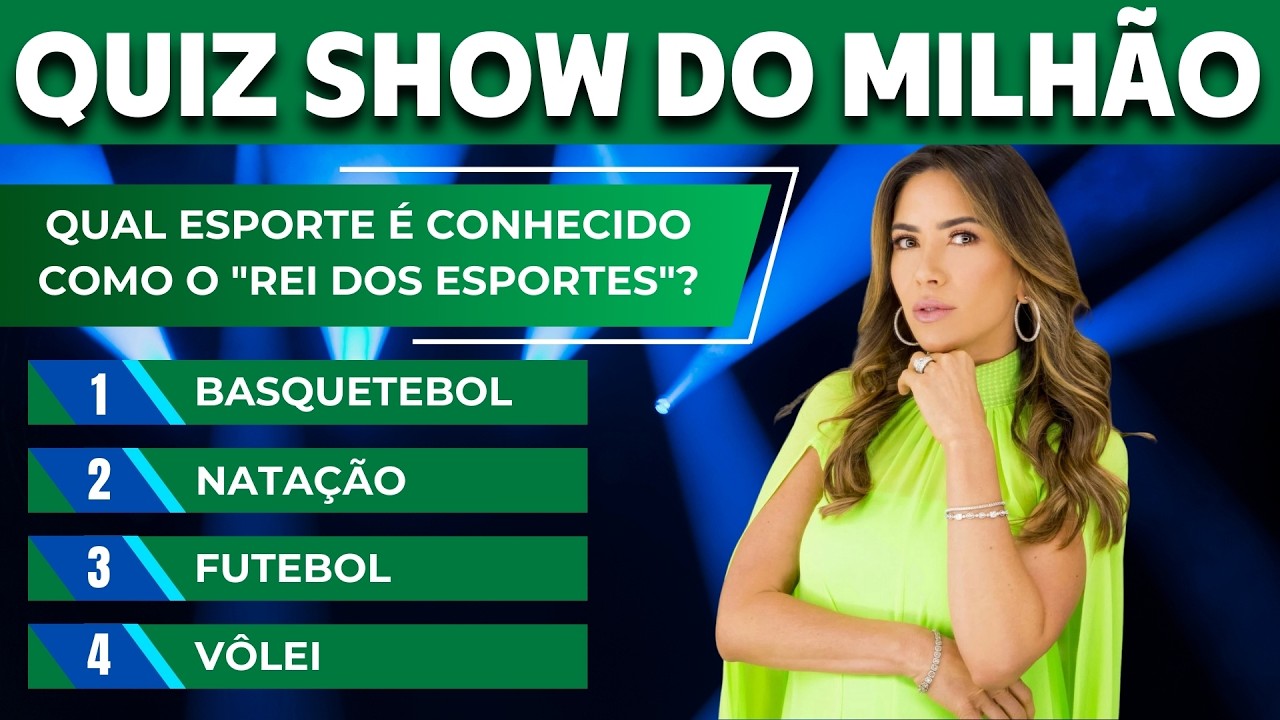 QUIZ DO SHOW DO MILHÃO | TESTE SEUS CONHECIMENTOS GERAIS E VEJA ATÉ ONDE VOCÊ CHEGA!