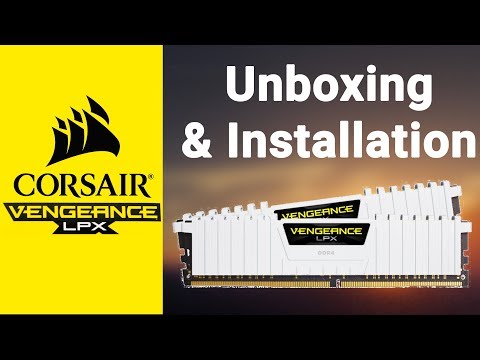 Corsair vengeance lpx ram unboxing