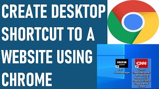 Create Desktop Shortcut to a Website using Chrome | How to Create Shortcut Icons for Websites