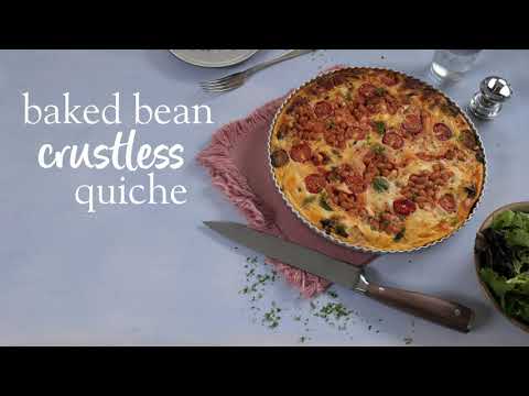 Slimming World Syn-Free Baked bean crustless quiche recipe - FREE