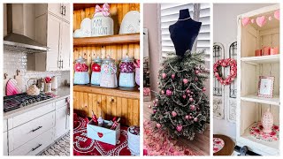 VALENTINE'S DAY HOME TOUR 2025 💗 ROMANTIC VALENTINES DAY DECOR 💗 EASY VALENTINES DAY DECORATING