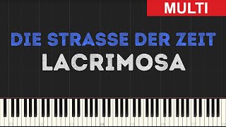 Lacrimosa - Die Strasse Der Zeit (Instrumental Tutorial) [Synthesia]