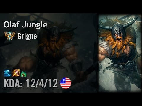 Olaf Jungle vs Graves - Grigne - NA Challenger Patch 6.15