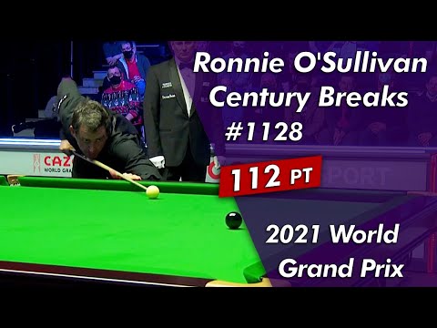 Ronnie O'Sullivan Century Breaks 1128 Highlightsᴴᴰ | 2021 World Grand Prix