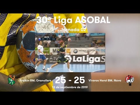 LIGA ASOBAL J02: Fraikin BM. Granollers - Viveros Herol BM. Nava 25-25