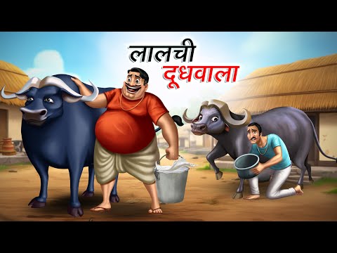 लालची दूधवाला | Lalchi Doodhwala । Hindi Kahaniya। Cartoon Story । Hindi Story | Comedy Story