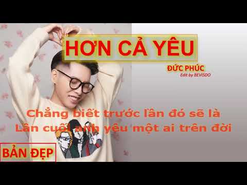KARAOKE BEAT HẠ TONE  - HƠN CẢ YÊU - ĐỨC PHÚC | NCT