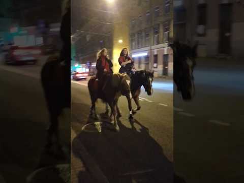 , title : 'Russian Girls Riding Horse at Night in Saint Petersburg Russia #trending #travel #viral #petersburg'