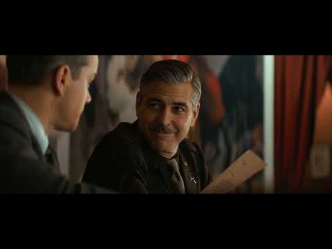 Title card frame of The Monuments Men used in marketing materials for the soundtrack