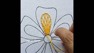 Flower Embroidery !!! Latest Flower Hand Embroidery Needle Work,,Flower Easy Embroidery Tricks