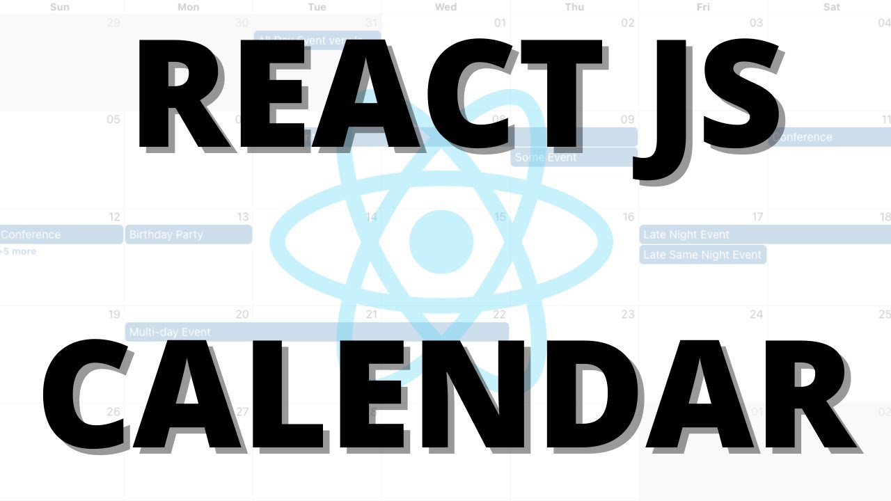BUILD A REACT JS CALENDAR APP