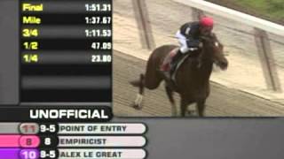 Point Of Entry - 2011 Belmont Park Maiden Race