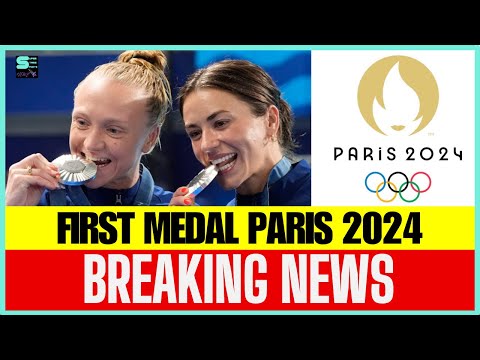 DIVERS SARAH BACON AND KASSIDY COOK WIN TEAM USA'S FIRST MEDAL IN PARIS #Olympics #Paris2024