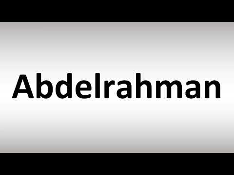 How to Pronounce Abdelrahman