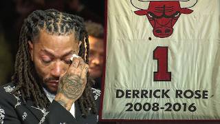 Derrick Rose's FULL Bulls Jersey Retirement Ceremony 🌹