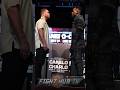 Canelo STARES DOWN Jermell Charlo at FIRST face off at Press Conference in NYC!