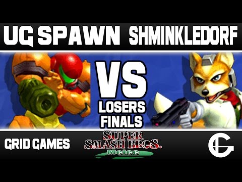 UG Spawn (Samus) VS Shminkledorf (Fox) | Grid Melee Bi-Weekly Losers Finals
