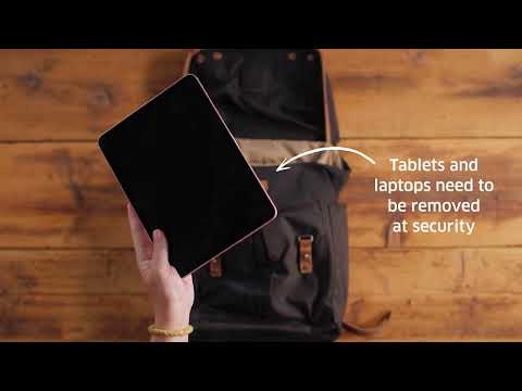 Preparando-se e passando pela segurança no aeroporto de Edimburgo