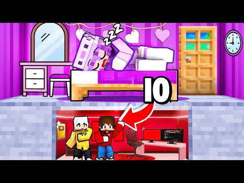 HO COSTRUITO una BASE SEGRETA SOTTO la CASA della MIA RAGAZZA in MINECRAFT...