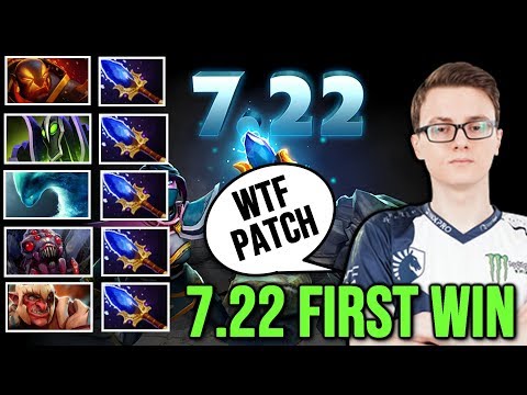 MIRACLE 7.22 PATCH - FIRST WIN with Full Team Scepter - WTF New Patch Dota 2 Gameplay