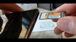 How To Install MicroSD TF Memory Card & SIM On Samsung Galaxy S10e S10 S10+ Note! 3 19 2019