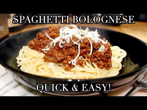 SIMPLE SPAGHETTI BOLOGNESE RECIPE