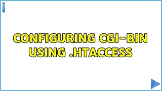 configuring cgi-bin using .htaccess