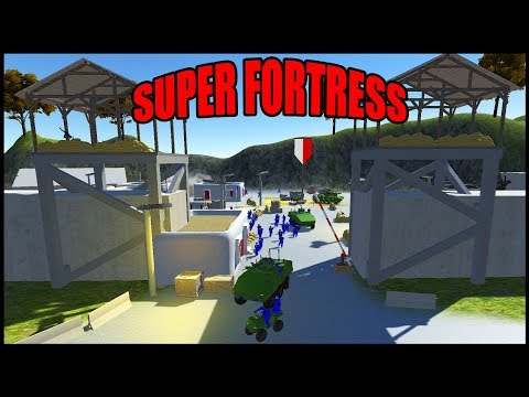 Military Super Fortress Under Attack! - Ravenfield Battle Simulator