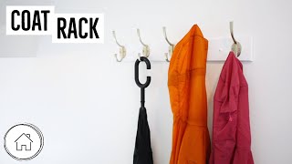 DIY coat rack - beginner DIY!