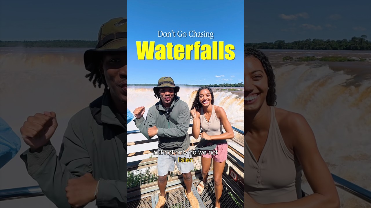Don’t chase waterfalls! Unless it’s this one! #iguazufalls #brazil #argentina