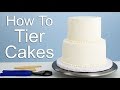 The EASIEST Way To Tier A Cake