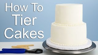 The EASIEST way to Tier a Cake!