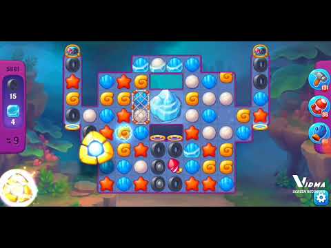 Fishdom. 5881 hard level no boosters and diamonds