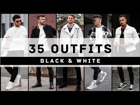 35 Black & White Outfit Ideas For Men 2023 | Men's Fashion | WINTER 2023